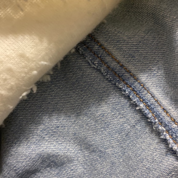 Jean Jacket Sherpa jacket by Working Title Denim XL Jean & Sherpa cropped jacket - Picture 5 of 13